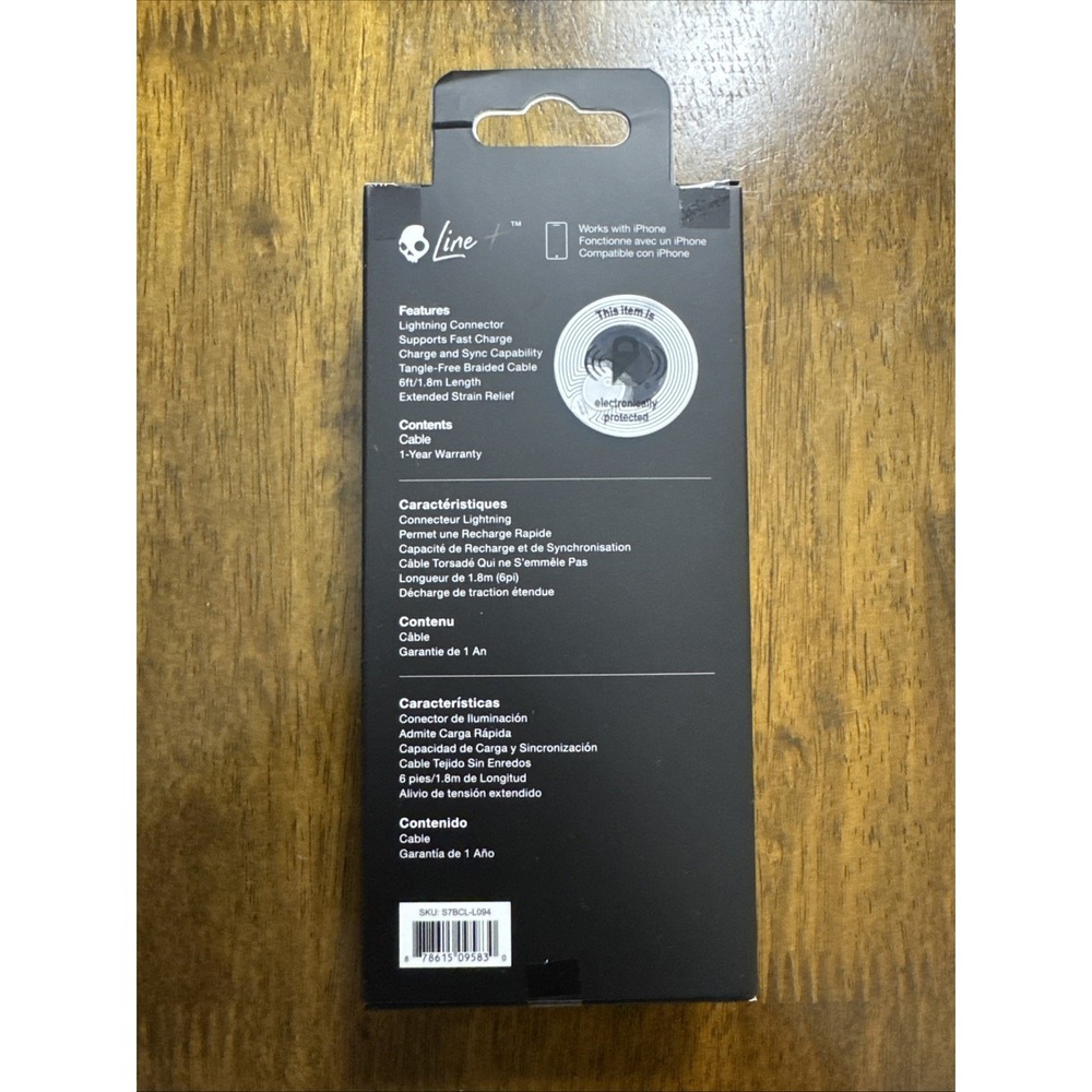 Skullcandy 6ft Braided Lightning Cable – Fast Charging‎ for iPhone/iPad/iPod - Picture 3 of 4